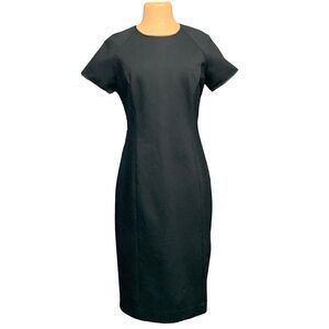 Brooks Brothers, Minimalist, Classic Tailored, Black Dress